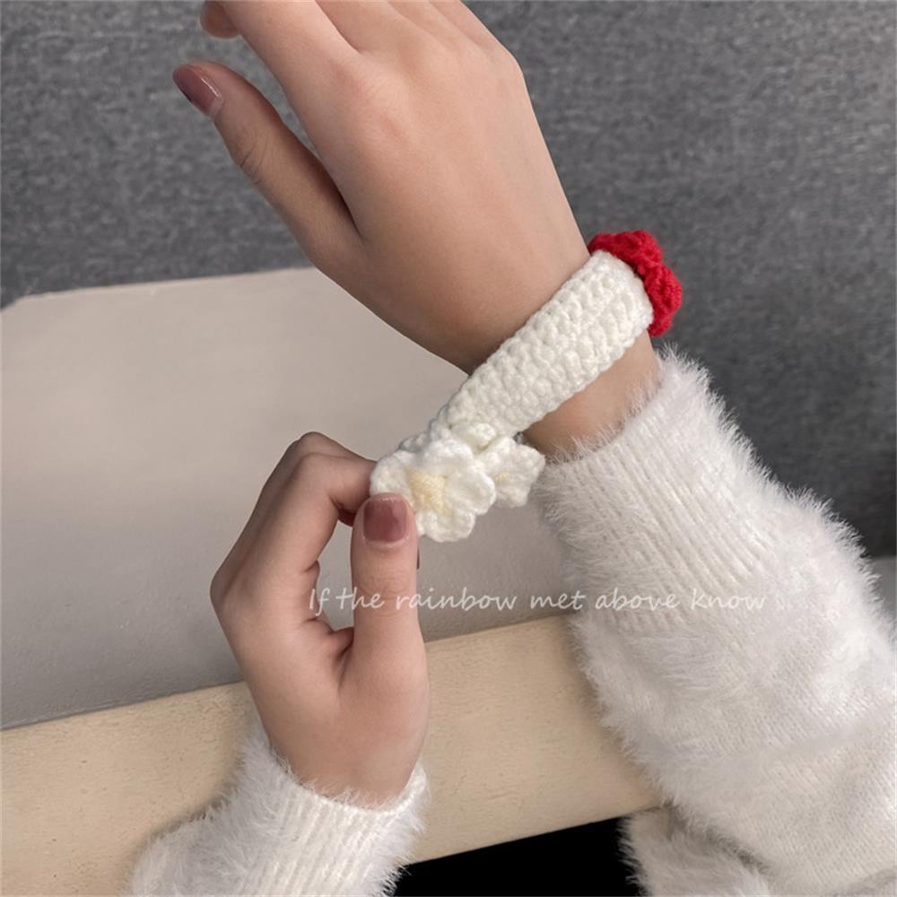 Vòng Đeo Tay Dệt Len Đính Tai Thỏ/Cà Rốt Dễ Thương Sáng Tạo Cho Bé Gái