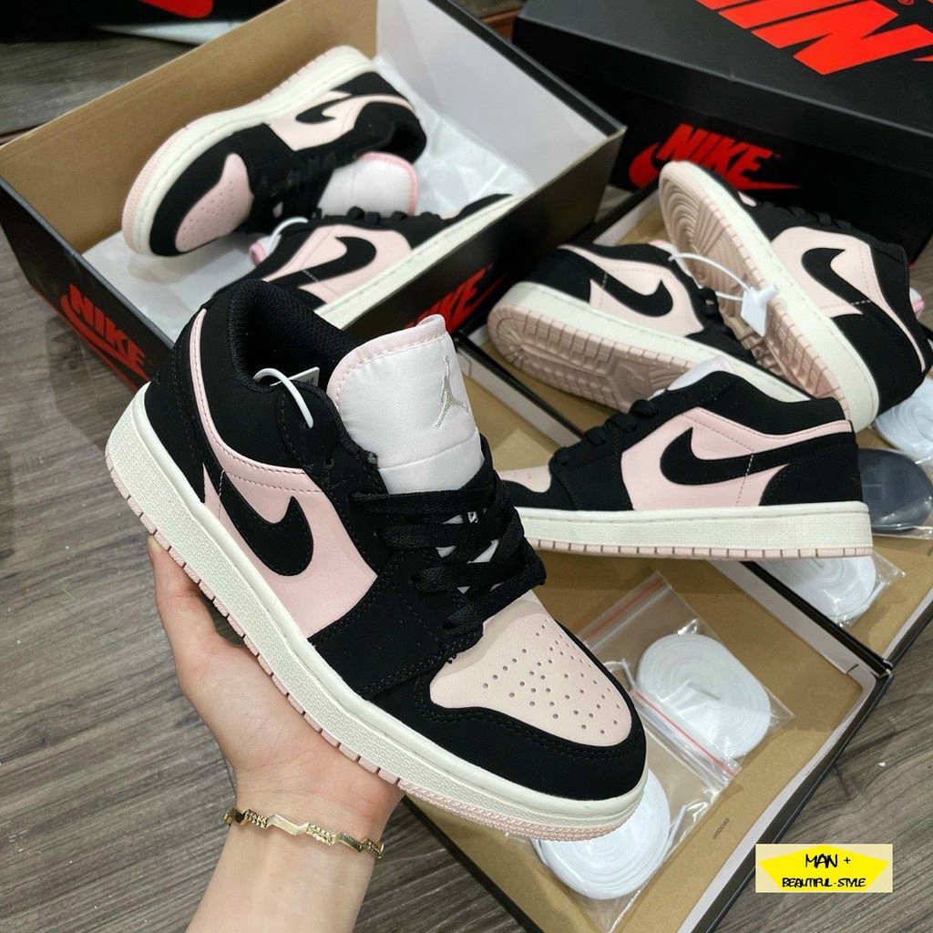 Giày thể thao Air Jordan 1 Low Black Guava Ice (W) siêu dễ thương dành cho nam nữ, cặp đôi (ẢNH THẬT + SALE)