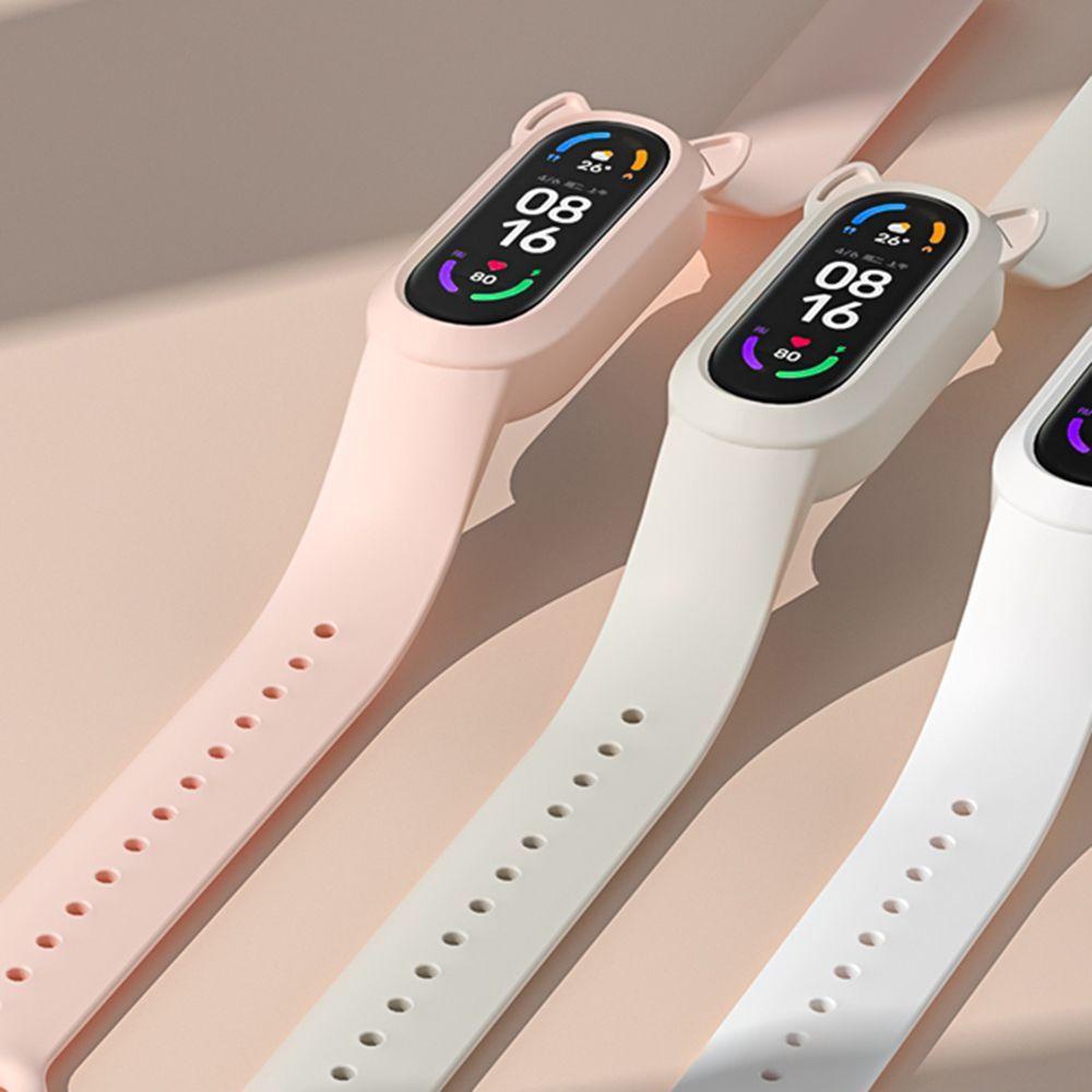 Dây Đeo Thay Thế Bằng Silicon Mềm Chống Nước Thời Trang Cho Mi Band 6 5 4 3 Xiaomi 3 / 4