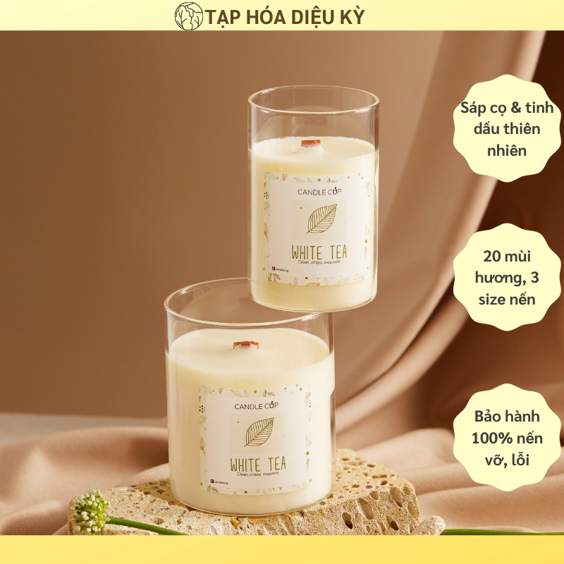 *HƯƠNG BÁN CHẠY* Nến tinh dầu AGAYA/ Candle Cup Đà Lạt, Teakwood, Whitebirch, White tea