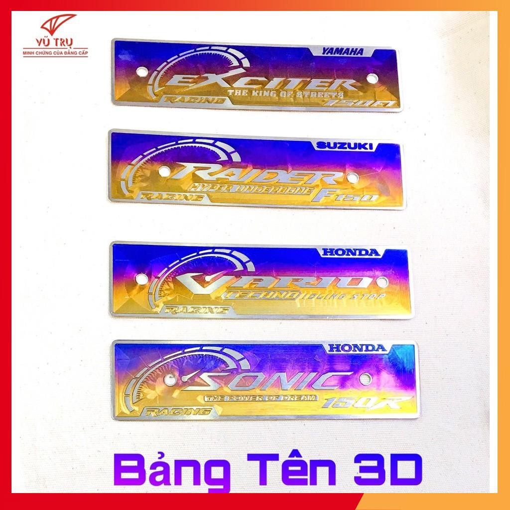 [HÀNG LOẠI 1] Bảng tên TITANIUM 3D mẫu mới nhất (GIÁ SĨ)