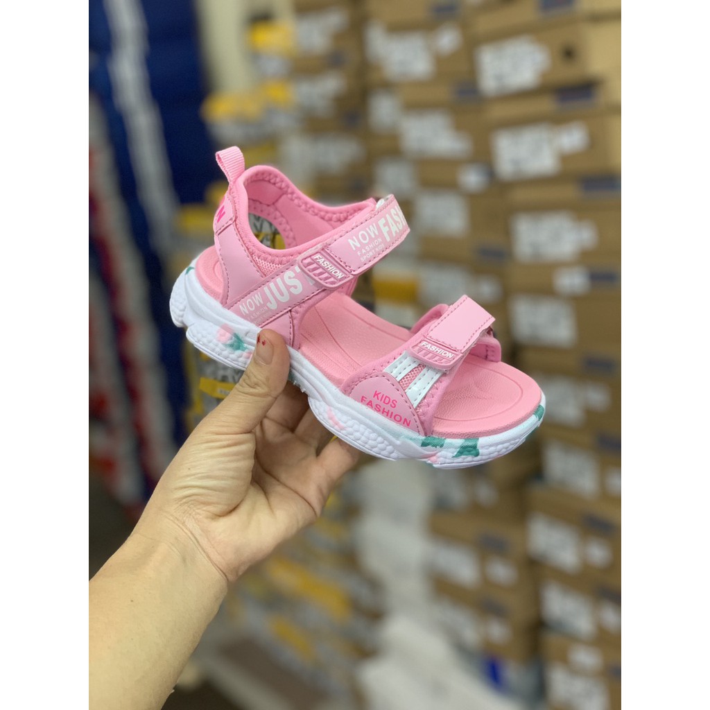 Giày sandal nữ đi học LIMIBABY siêu nhẹ quai ngang thể thao năng động cá tính phù hợp cho trẻ em gái 3 đến 12 tuổi SG49