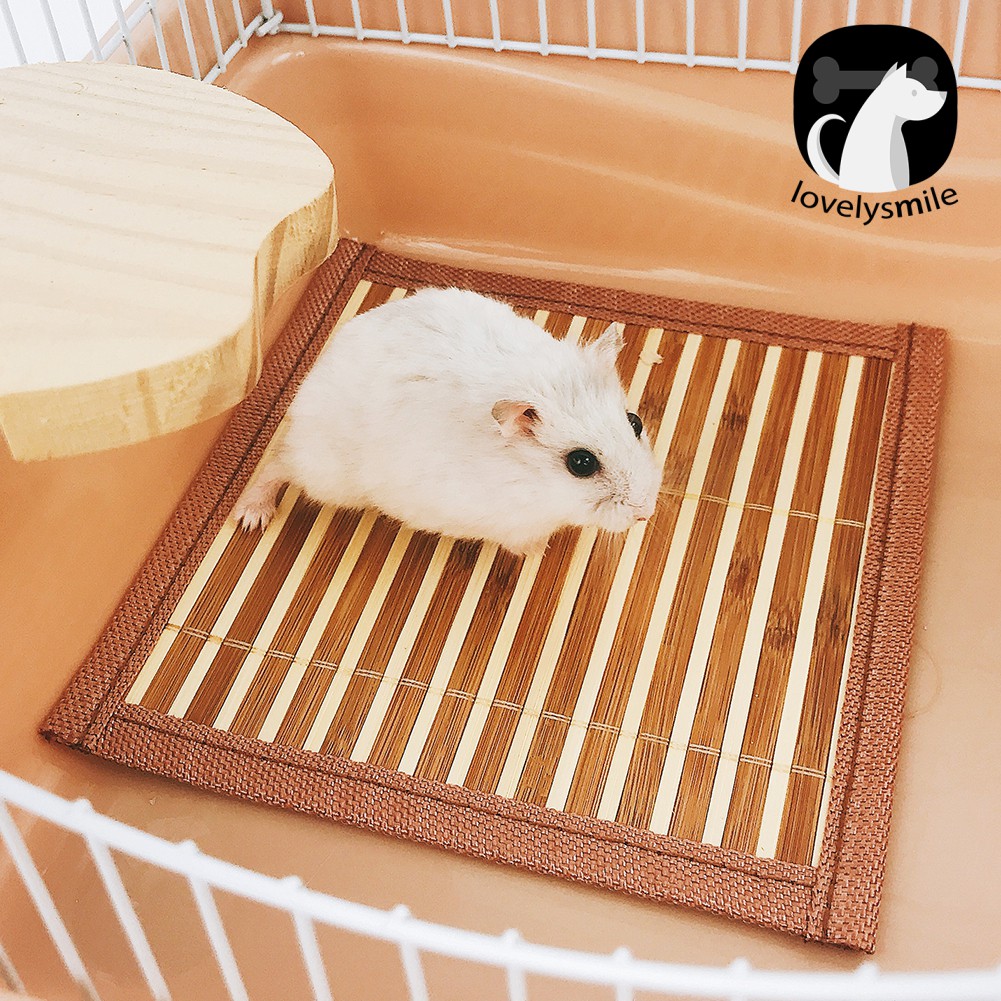 Giường tre làm mát chuồng vật nuôi thỏ/hamster mùa hè