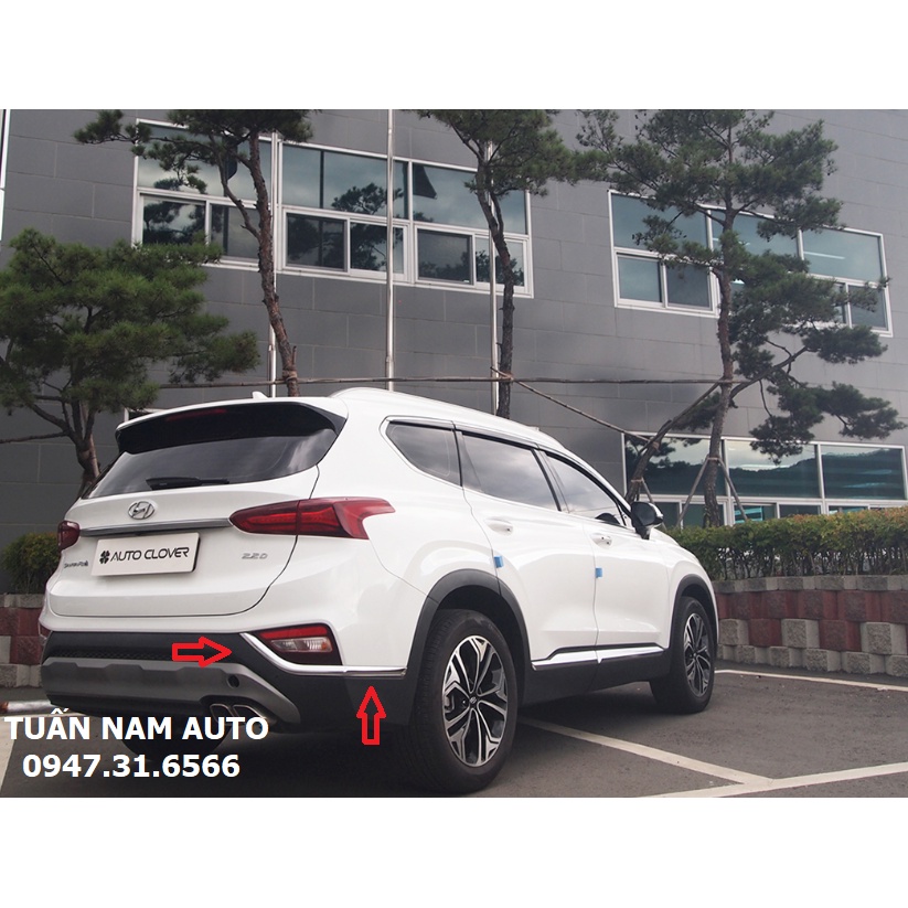 Nẹp Viền đuôi Santafe 2020, 2019 Hàng Hàn Quốc Xịn