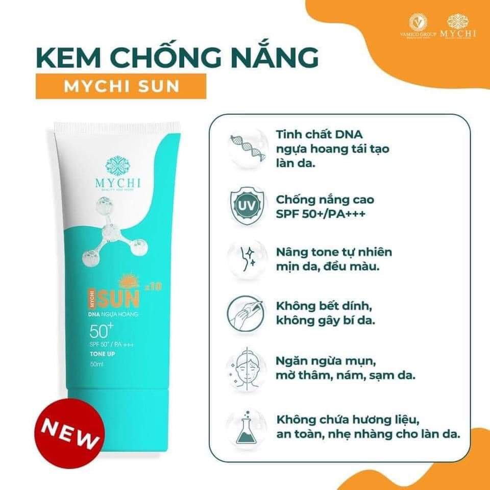 Kem chống nắng Mychi chống nắng cao, không bết dính, ngăn ngừa mụn