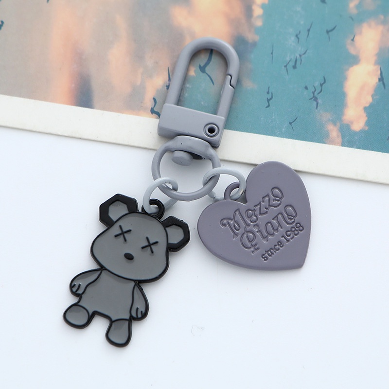 Móc Khóa Hình Gấu Kaws Bằng Kim Loại 5 Kiểu Dáng Dễ Thương