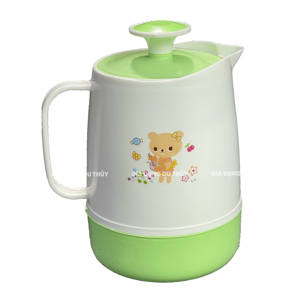Ca đựng trà đá quán ăn dung tích 1000ml-1500ml-2000ml, ca giữ nhiệt nhựa PP chính phẩm sạch sẽ và bền bỉ - giadungduthuy