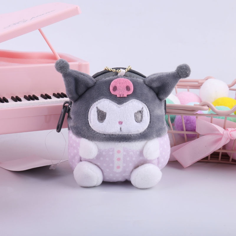 Sanrio Móc Khóa Hình Thỏ Nhồi Bông Kuromi My Melody Cinnamoroll Đáng Yêu