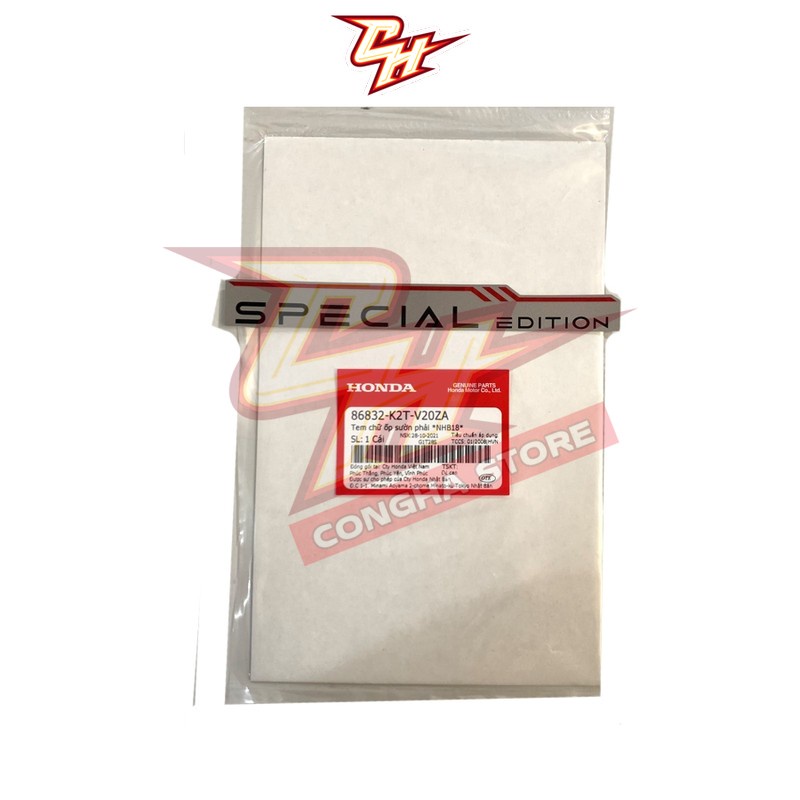 (86832K2TV20ZA) HondaTem chữ ốp sườn phải NHB18 Lead 125 2022+