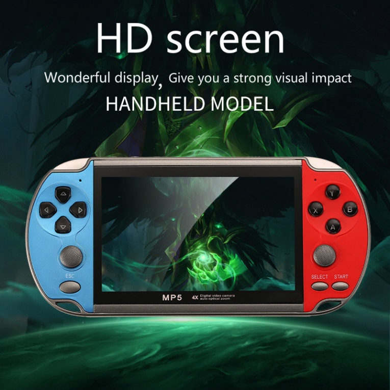 Máy chơi game cầm tay X12 PLUS Bản Nâng Cấp Màn Hình 7.1 inch FULL HD Pin 2500 mAh Tích Hợp 10000 Games - BH 12 Tháng