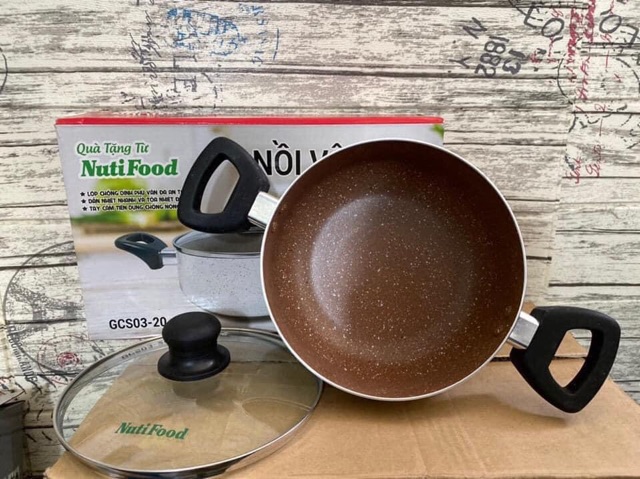 Nồi canh Vân đá chống dính GREENCOOK 20cm