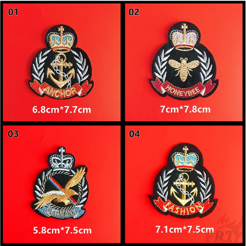 ♚ Sticker Ủi Thêu Hình Vương Miện Phong Cách retro ♚ 1pc Tự May Tự Làm Trên Sắt Trên Các Bản Vá Lỗi