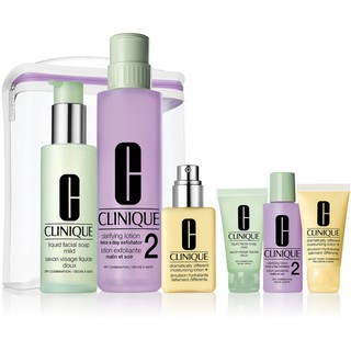Set chăm sóc da Clinque Great Skin Anywhere 3-Step Skin Care Set kèm túi ngẫu nhiên