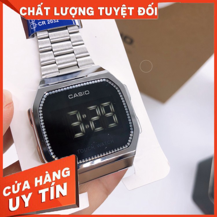 HÀNG CAO CẤP -  [HOT 2021] [ảnh thật] Đồng hồ nam nữ điện tử Casio A168 màn hình full led cảm ứng , thời trang , sang tr