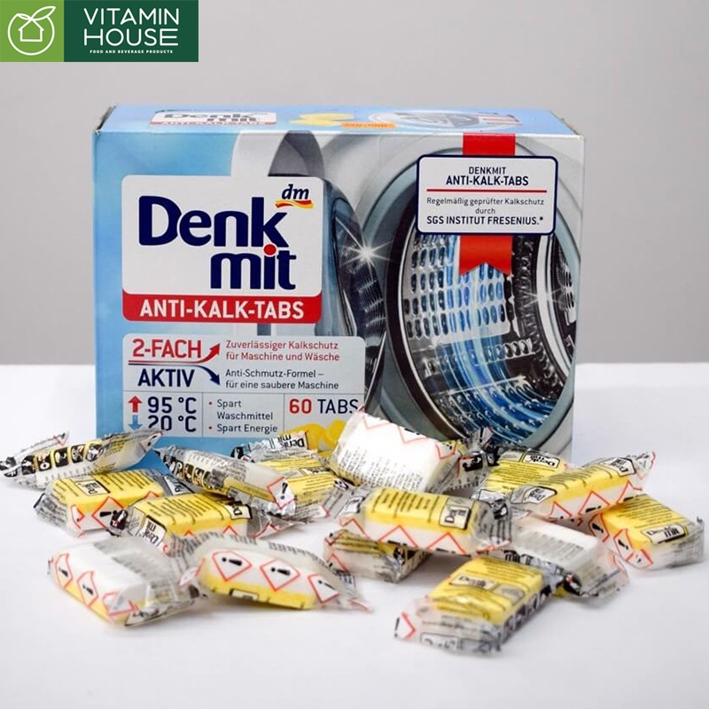 Combo 5 Viên vệ sinh lồng giặt Denkmit Dm Đức 1g - Vitamin House