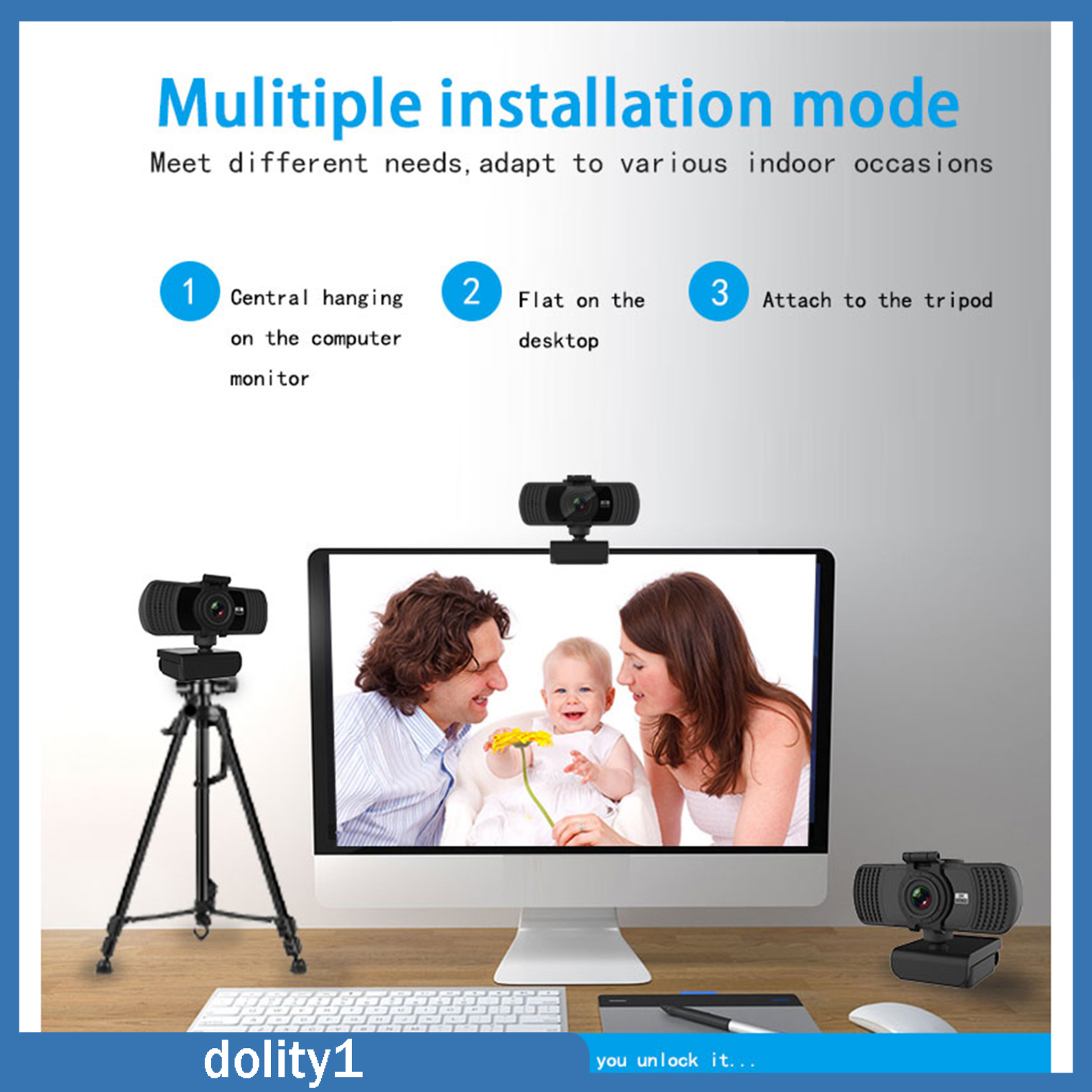 Webcam Độ Phân Giải Full Hd 4mp Usb 2k Kèm Mic Cho Máy Tính, Laptop | BigBuy360 - bigbuy360.vn