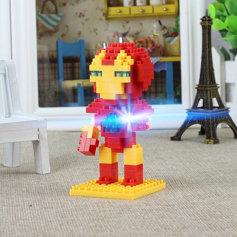 Đồ Chơi LEGO Xếp Hình Người Nhện / Người Sắt Dễ Thương