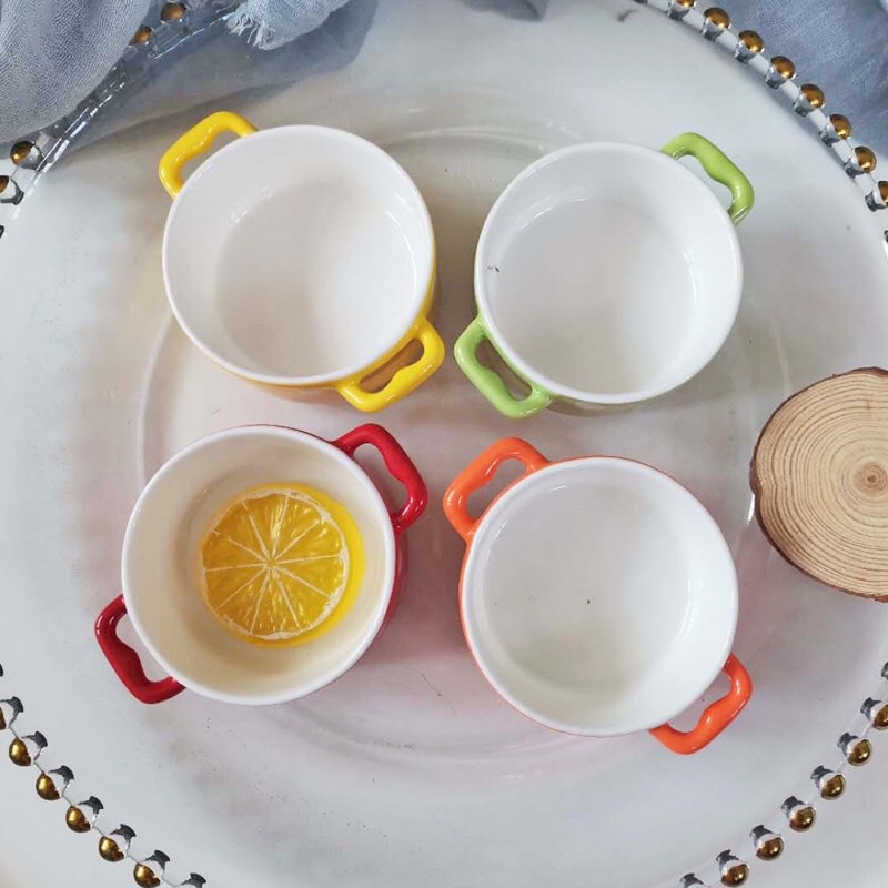 NỒI , CHẢO MINI CHẤM BI 5 MÀU CỰC XINH