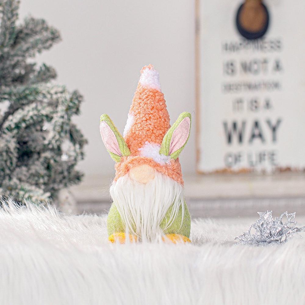 Nickolas Gnome Thỏ Nhồi Bông Đứng Trang Trí Lễ Phục Sinh