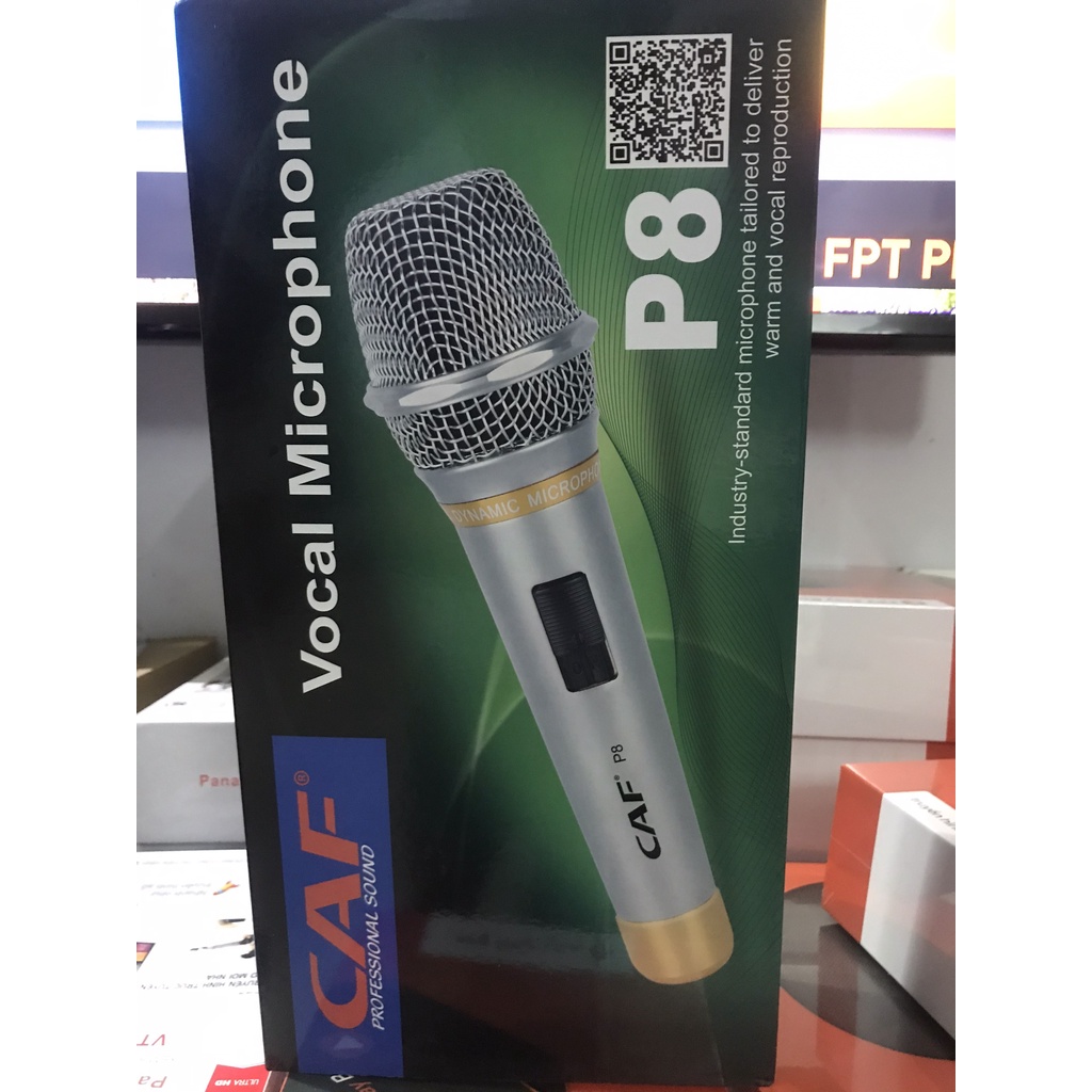 Micro Hát Karaoke có dây cao cấp CAF P8