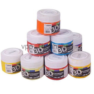 Màu Acrylic 3D, Màu Vẽ Vải Vẽ Tường (100ml)
