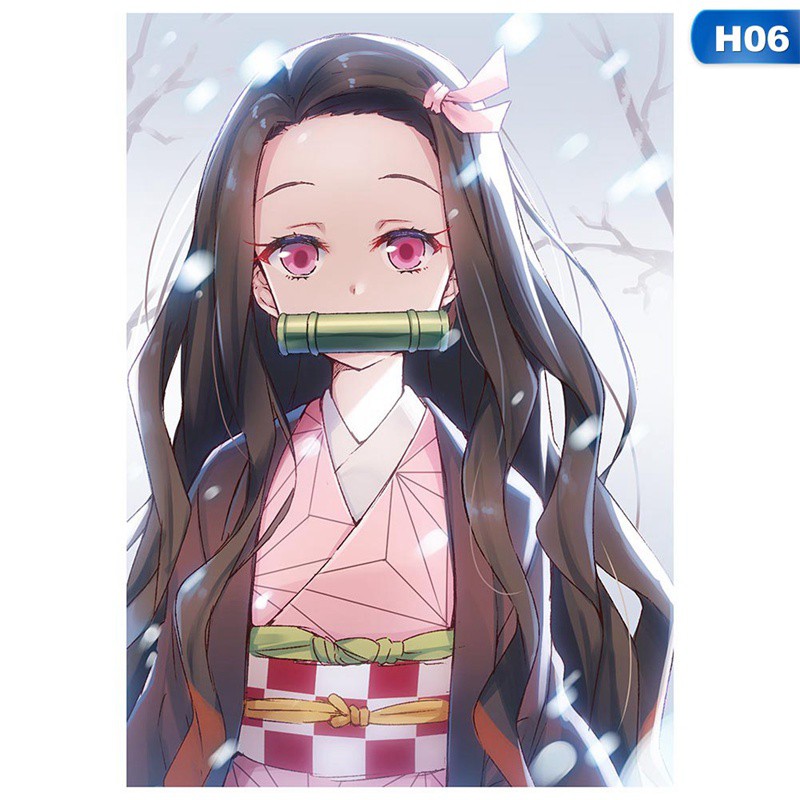 Tranh treo poster hoạt hình anime Nhật Bản presto demon slayer