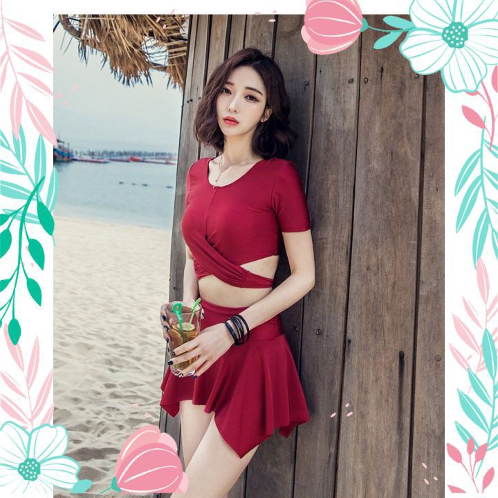 Áo Tắm 2 Mảnh Hàn Quốc Bikini Đi Biển Thời Trang Cao Cấp Cho Bạn Nữ  ྇