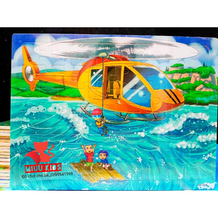 Đồ Chơi Tranh ghép 60 Miếng Chủ Đề Khủng Long Cho Bé Trai