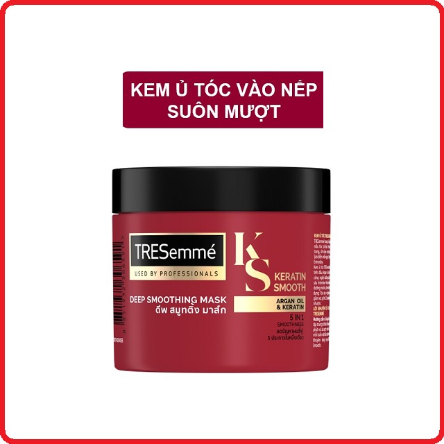 Kem ủ TRESemmé Keratin Smooth Tinh Dầu Argan Vào nếp suôn mượt 500g