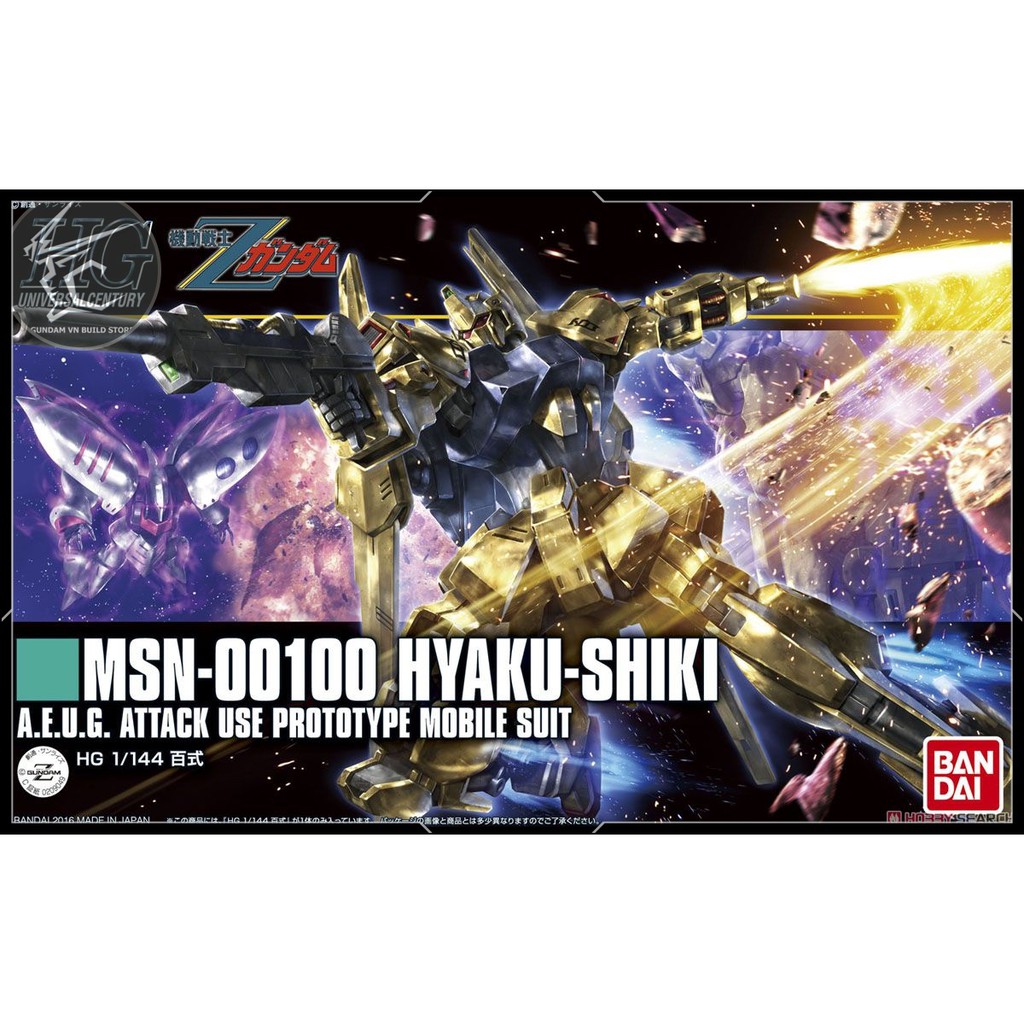 MÔ HÌNH GUNDAM BANDAI HG 1/144 MSN-00100 HYAKU SHIKI REVIVE HGUC