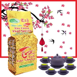 Trà thái nguyên gói 100g, trà xanh tân cương thái nguyên hỗ trợ giảm cân