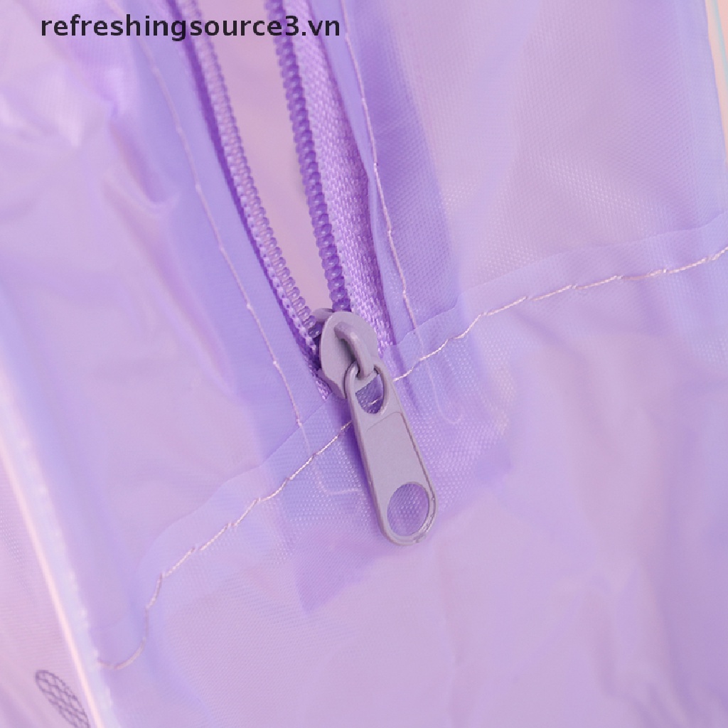 Túi đựng mỹ phẩm bằng nhựa PVC trong suốt có khóa kéo tiện lợi