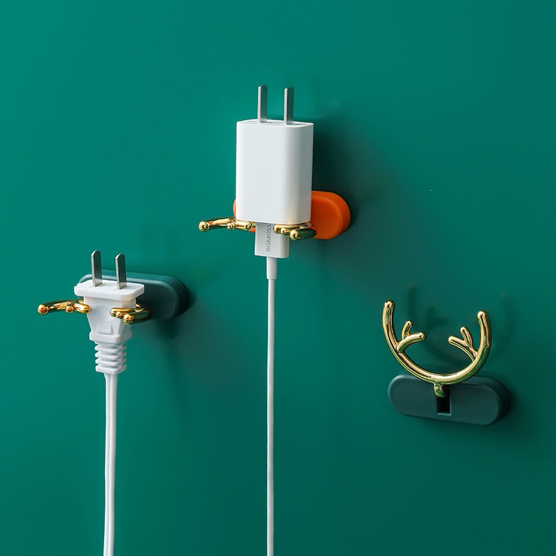 Móc Nhựa Dán Tường Hình Sừng Hươu Treo Đồ Vật - Móc Gắn Tường Trang Trí Decor Nhà Cửa Nhiều Màu Sắc