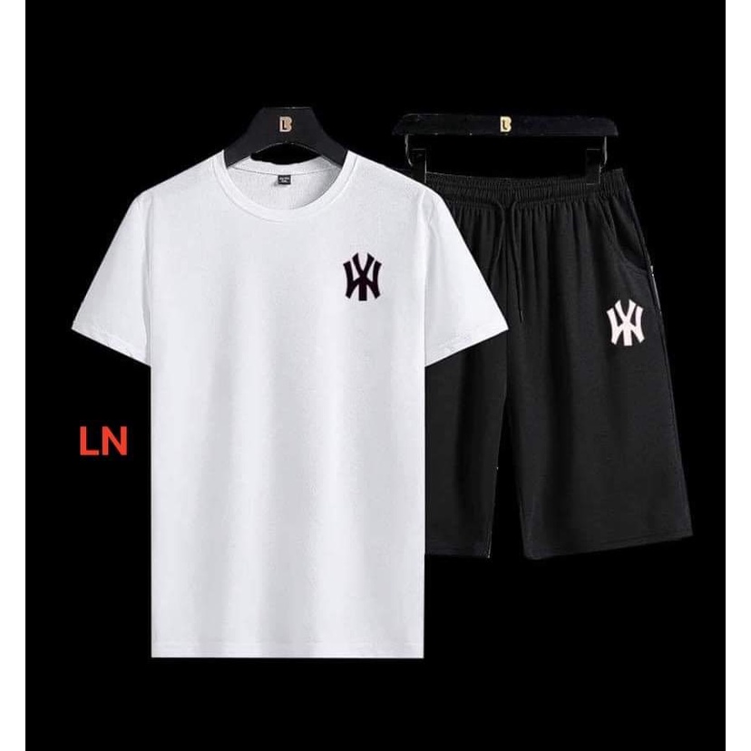 Sét bộ  áo logo wy   Chất cotton su LN55H