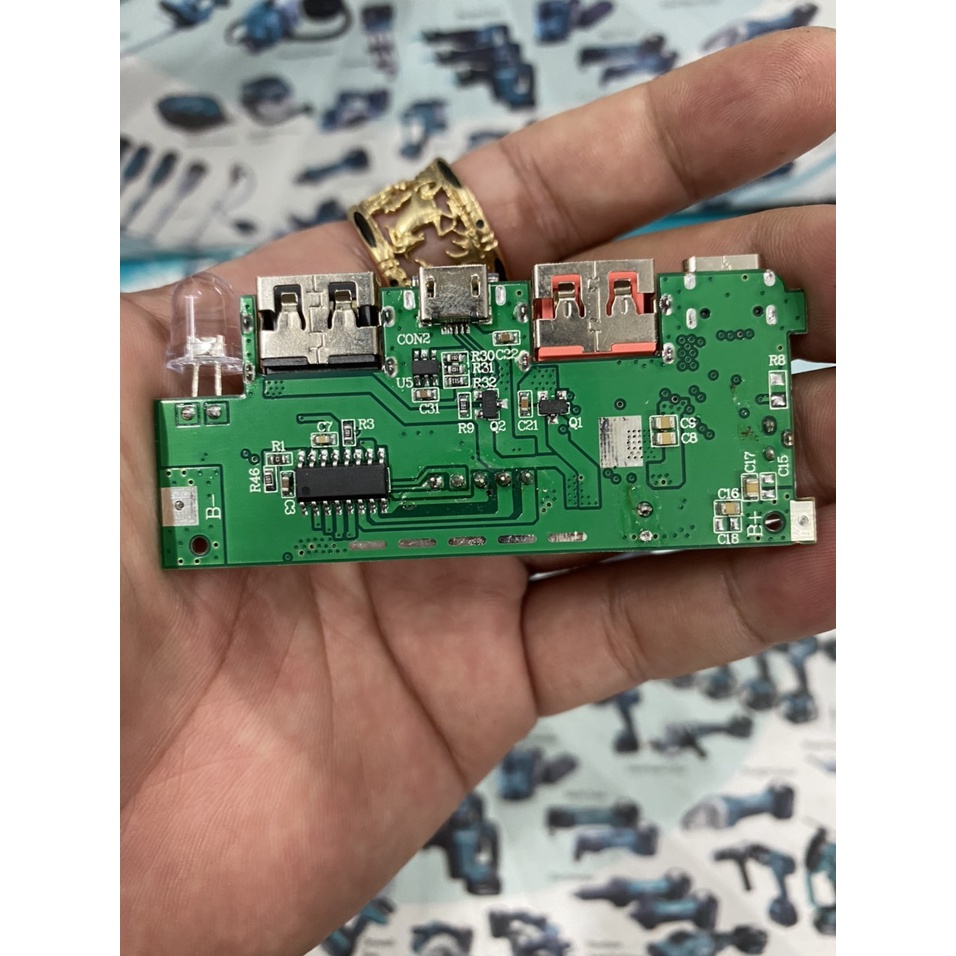 Mạch Sạc dự phòng D.I.Y cho box mica, Type C, Micro USB, Lightning,Sạc nhanh 3.0. BN.