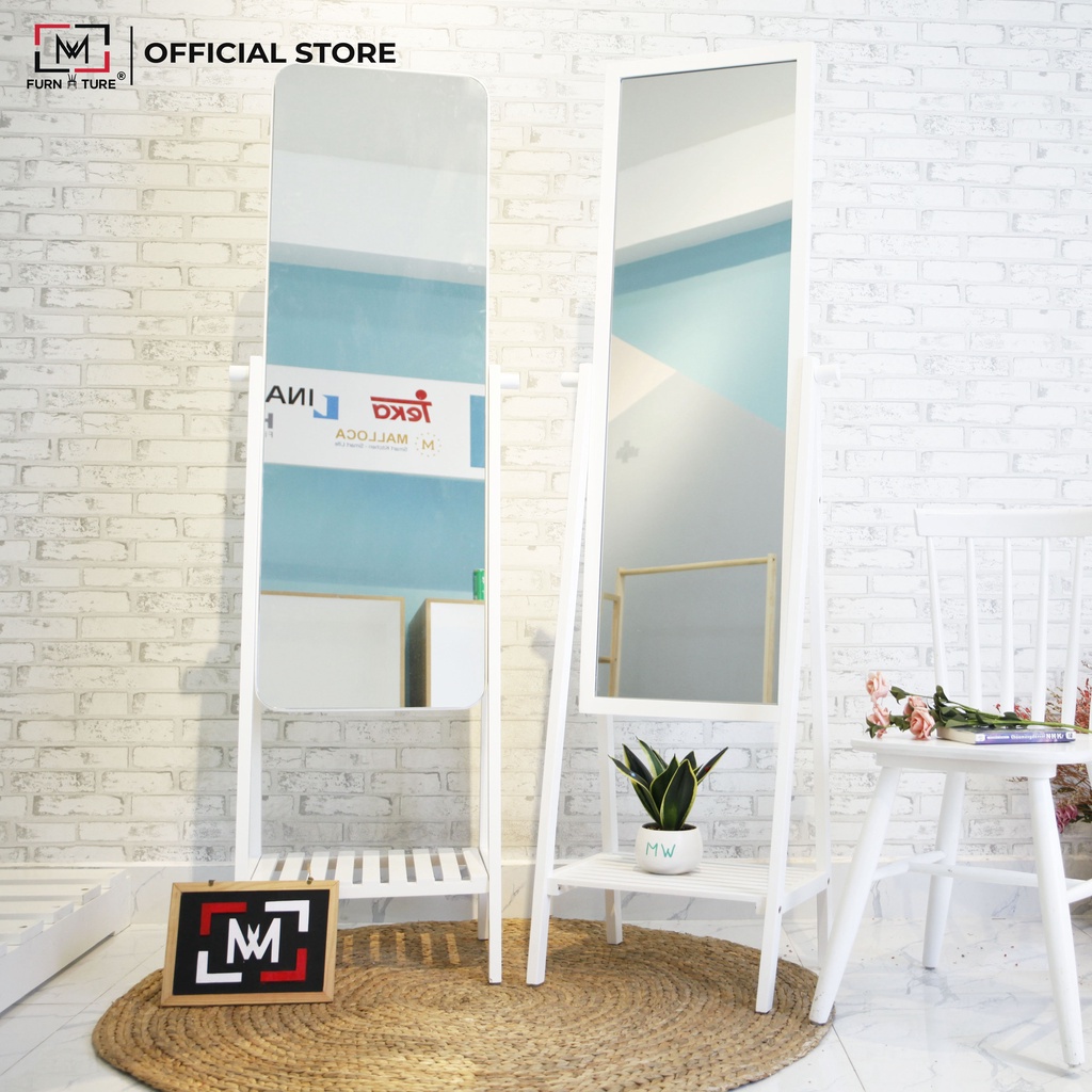 Gương kệ Soi Toàn Thân Tràn Viền Lắp Ráp Đơn Giản MW FURNITURE