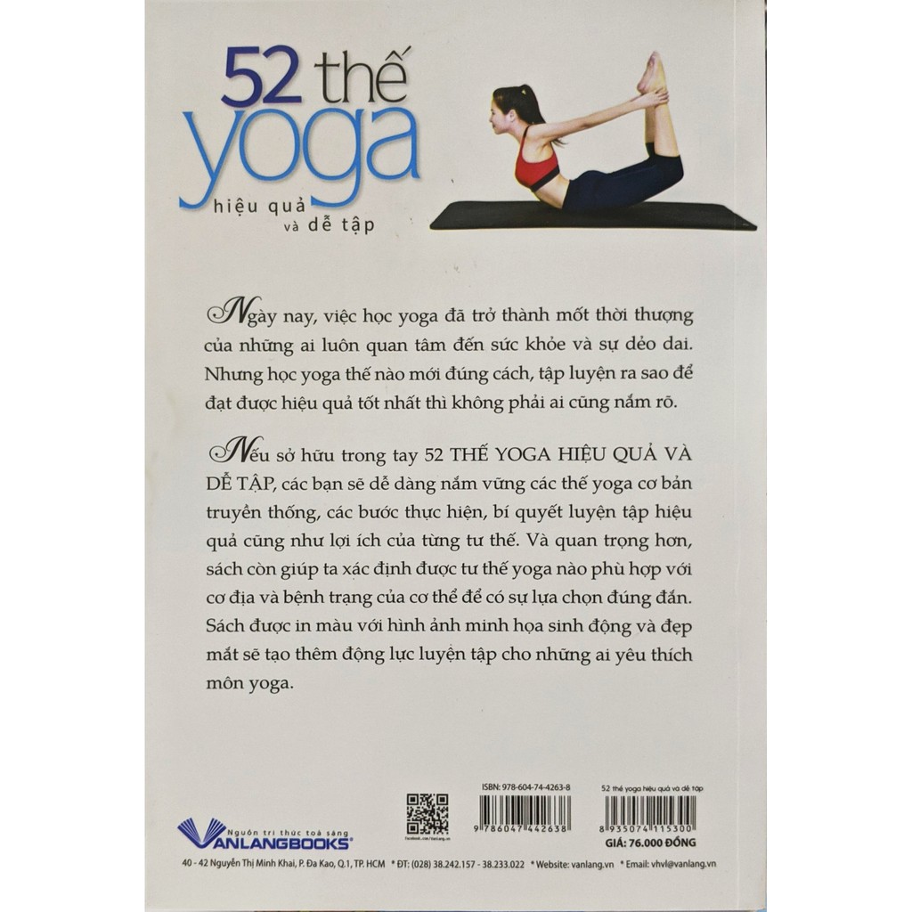 Sách 52 Thế Yoga Hiệu Quả Và Dễ Tập