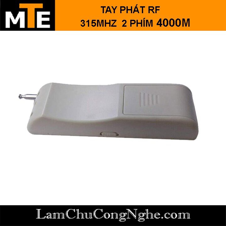 Tay phát RF 315Mhz 2 phím công suất cao 4000M - remote control