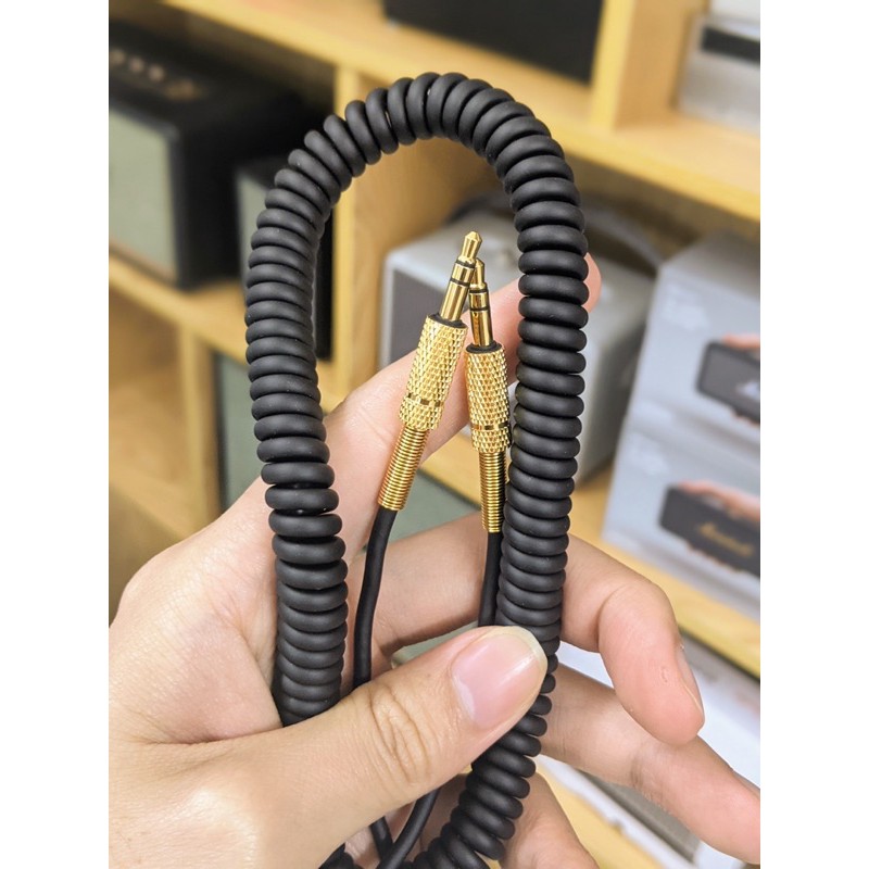 BiTech - Dây cáp Marshall 2 đầu 3.5mm bọc vàng cho loa marshall, tai nghe marshall