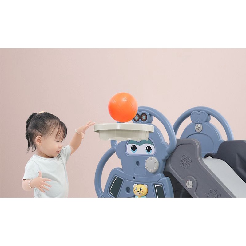 CẦU TRƯỢT CHO BÉ - CẦU TRƯỢT 3 IN 1 - MẪU ROBOT - CAO CẤP