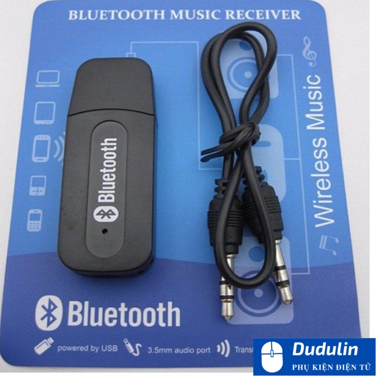 USB tạo bluetooth kết nối âm thanh (Xanh đen)