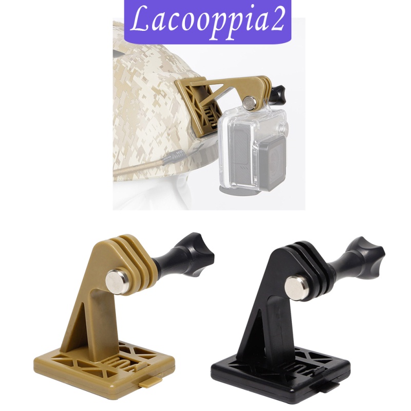 [LACOOPPIA2] Tactical Standard Helmet Mount Adapter Base Bracket for Gopro Cameras