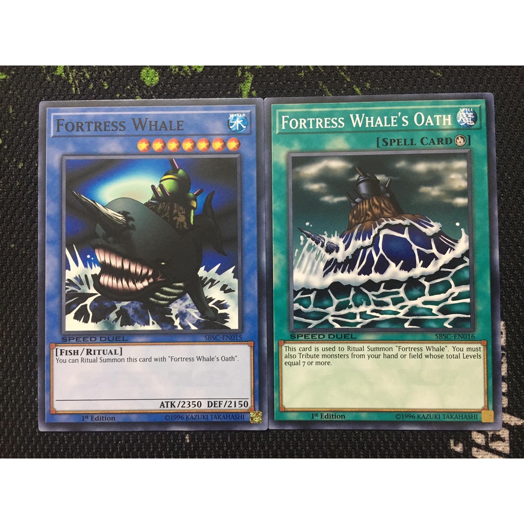 Bài yugioh speed duel - Fortress Whale và Fortress Whale's Oath - Common 1st Edition