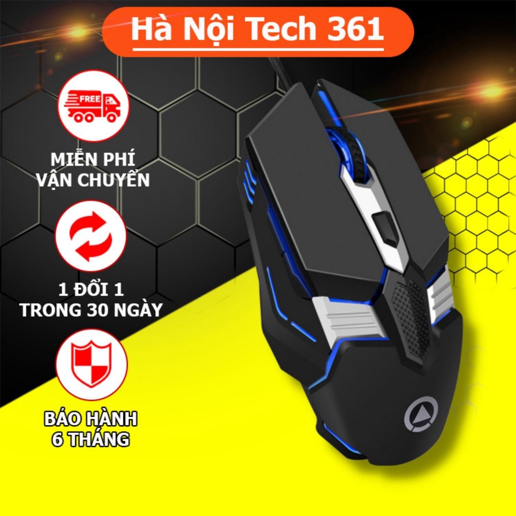 Chuột gaming YINDI-G12, chuột máy tính có dây ,tùy chỉnh DPI 4 cấp độ, dùng cho laptop, máy tính, pc- Bảo hành 6 tháng