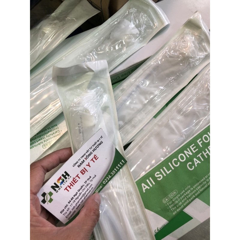 ỐNG DÂY THÔNG TIỂU XÔNG TIỂU SONDE FOLEY TIỂU 2 NHÁNH SILICONE ĐỂ DÀI NGÀY Foley catheter 100% silicon ĐỦ SIZE