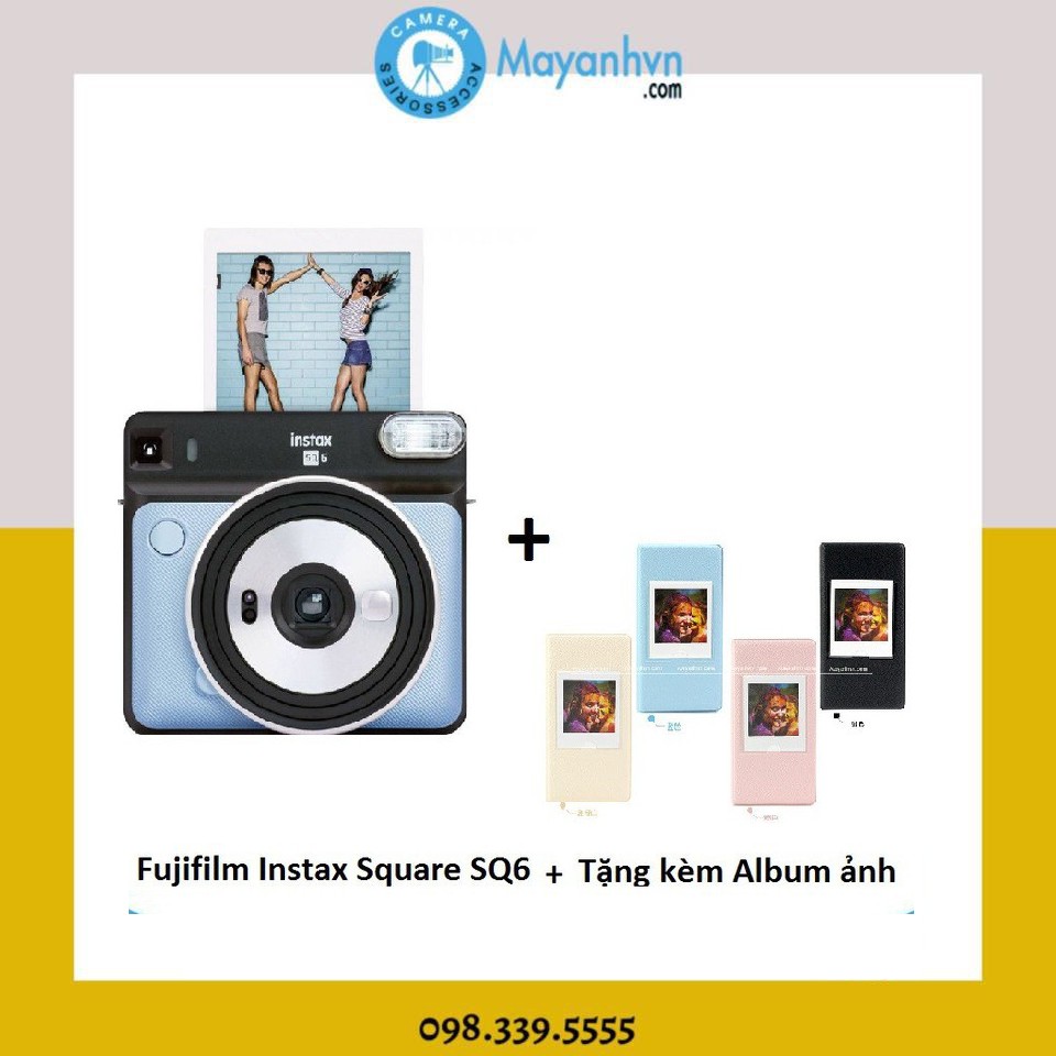 Combo Máy chụp ảnh lấy liền Fujifilm Instax SQ6 + 1 album