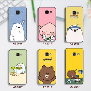 ốp sam sung in hình GẤU BROWN cho máy ss A3-A5-A7-2016-2017