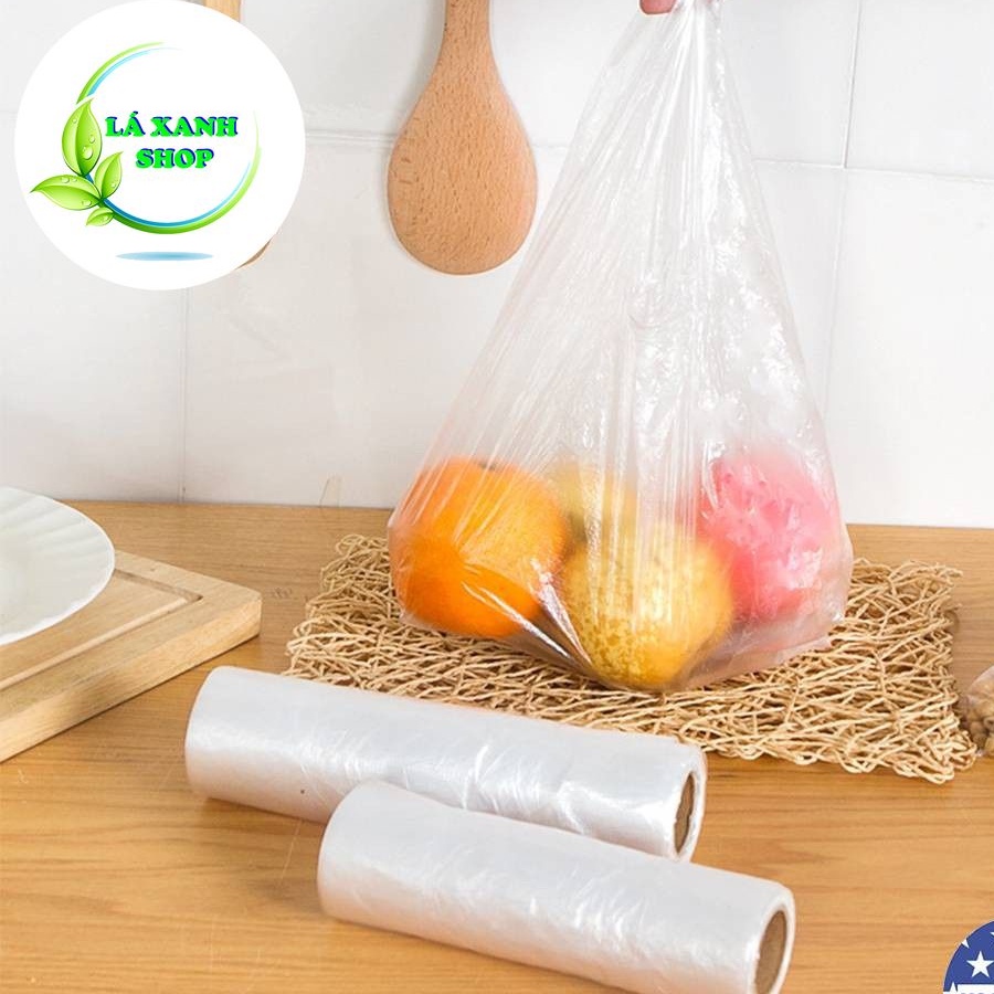 Cuộn 100 Túi Nilon CÓ QUAI Đựng Thực Phẩm Cất Để Tủ Lạnh