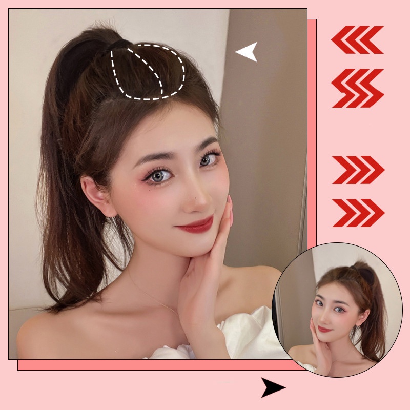 Kẹp Tóc Giả Tạo Kiểu Tóc Phồng Thời Trang Mới