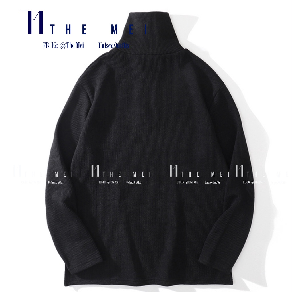 HÀNG SẴN - Áo Half Zip sweater - sweater dây kéo - dệt kim cao cấp - nam nữ đều mặc được - hàng chuẩn hình - The Mei